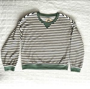 Madewell velour crew neck